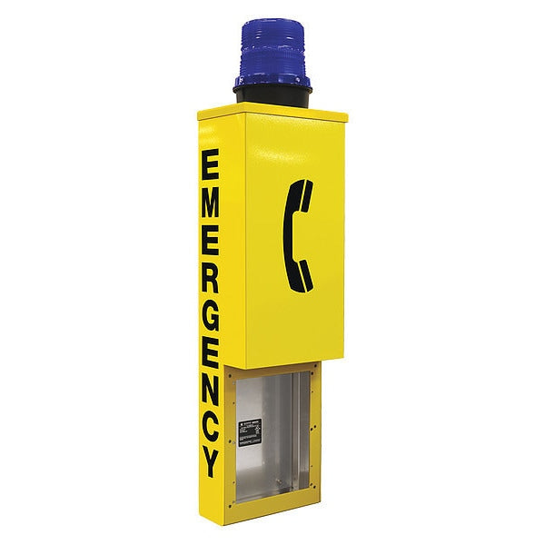 Emergency Phone Tower, Yellow, Wall Mount