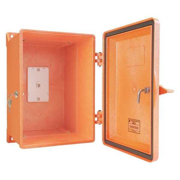 Weatherproof Phone Enclosure, Orange, 15