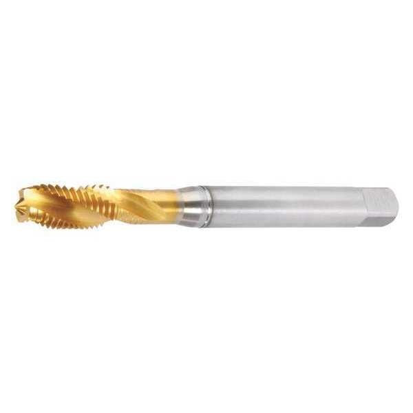Spiral Flute Tap, M3-0.50, Semi-Bottoming, UNF, 3 Flutes, TiN