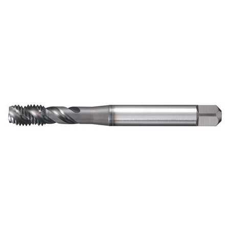 Spiral Flute Tap, M6-1.00, Bottoming, UNF, 3 Flutes, TiCN