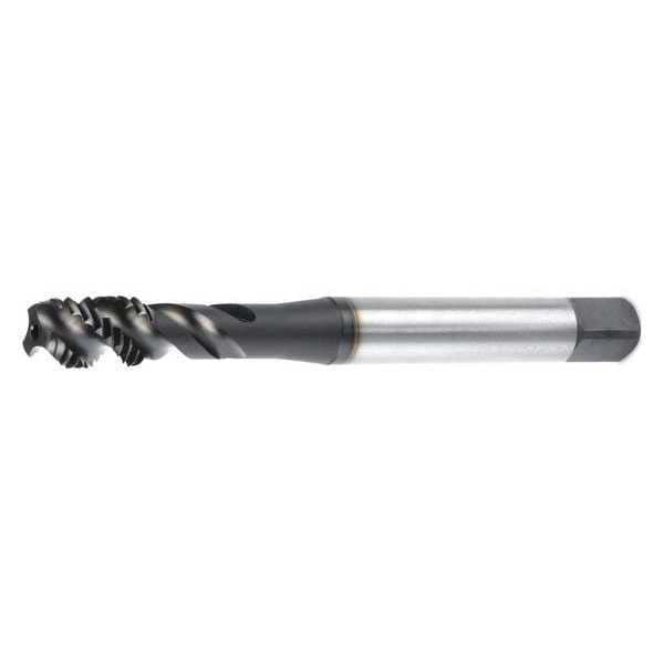 Spiral Flute Tap, M8-1.25, Bottoming, UNF, 3 Flutes, TiCN
