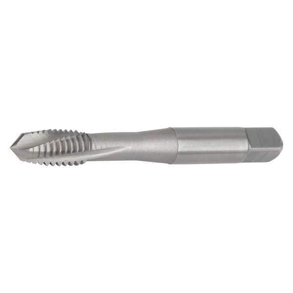Spiral Flute Tap, #6-40, Plug, UNC, 3 Flutes, TiN+CrC/C
