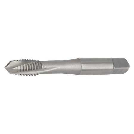 Spiral Flute Tap, #8-32, Plug, UNC, 3 Flutes, TiN+CrC/C