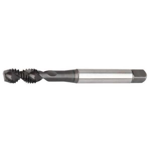Spiral Flute Tap, #8-32, Semi-Bottoming, 2 Flutes, UNC
