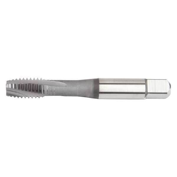 Spiral Flute Tap, #8-32, Plug, UNC, 3 Flutes, Nitride/Oxide