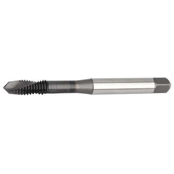 Spiral Flute Tap, #10-24, Plug, 2 Flutes, Metric Coarse