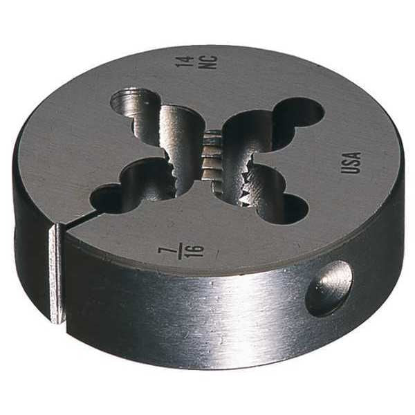 HSS Round Adjustable DIe 6382 Greenfield ThreadIng 13/16 In Outside Diameter M3x0.5