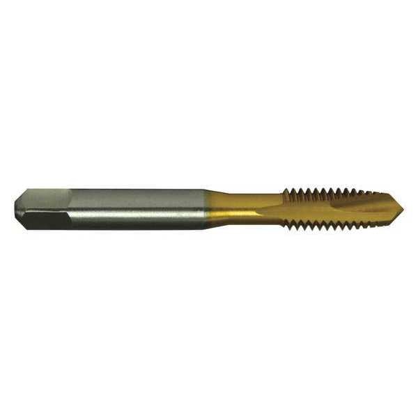Spiral Point Tap, M5-0.8, Plug, Metric Fine, 2 Flutes, TiN