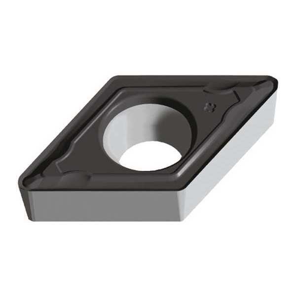 Diamond Turning Insert, Diamond, 1/4 in, DCMT, 55  Degrees, 1/64 in, Carbide