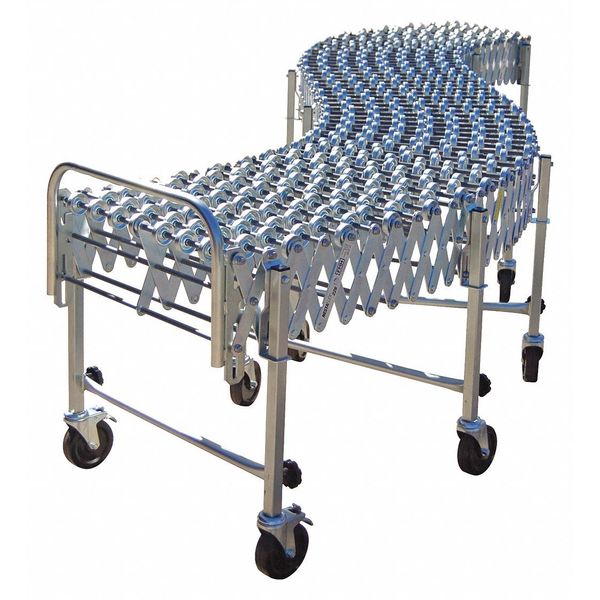 Skate Wheel Conveyor, Flexible, Steel