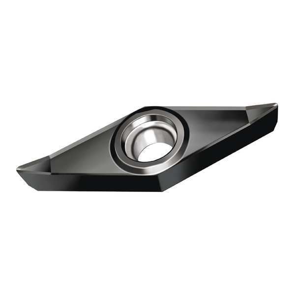 Diamond Turning Insert, Diamond, 3/8 in, VCGT, 35  Degrees, 3/64 in, Carbide