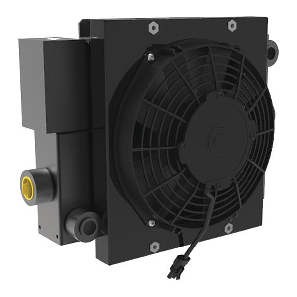 Oil Cooler, 2 to 30 gpm, DC Motor, 12VDC