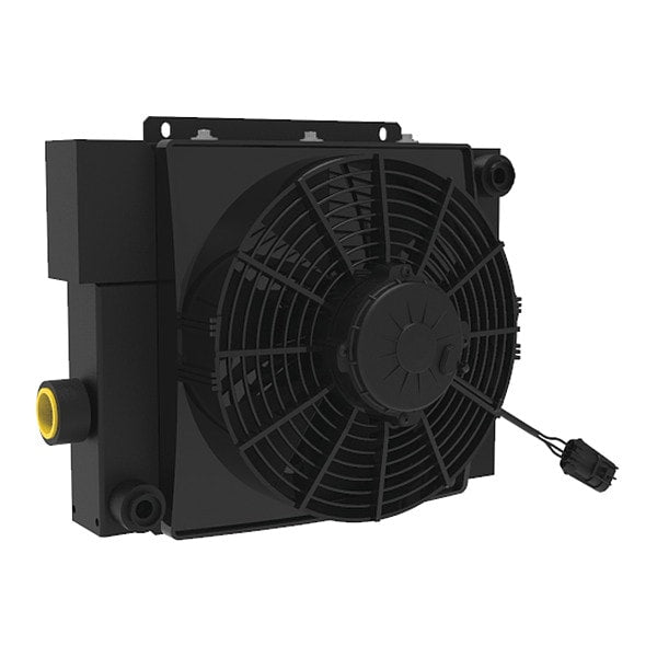 Oil Cooler, 4 to 50 gpm, DC Motor, 12VDC