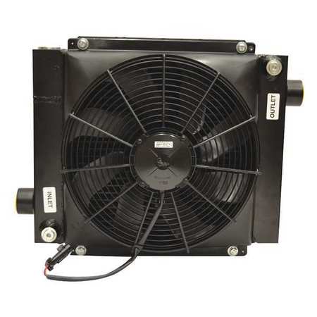 Oil Cooler, 8 to 80 gpm, DC Motor, 12VDC