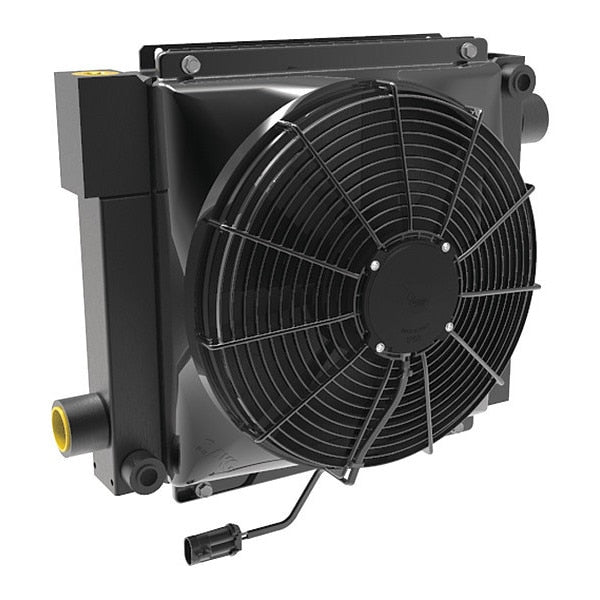 Oil Cooler, 4 to 50 gpm, DC Motor, 12VDC