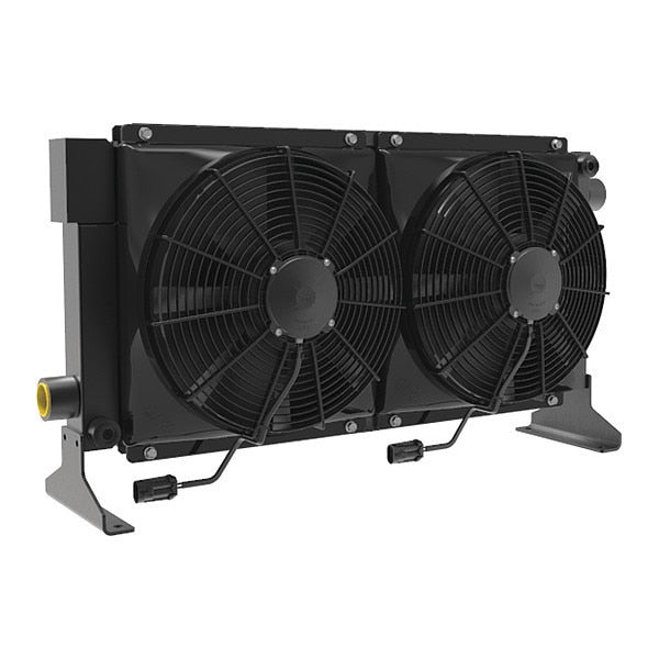 Oil Cooler, 4 to 50 gpm, DC Motor, 12VDC