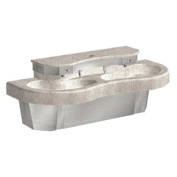 Smoky Granite, Two Station Sink, Lavatory System