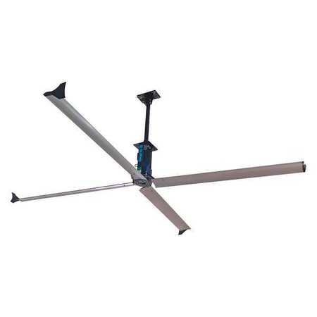 HVLS Ceiling Fan, 12 ft. Blade Dia., 3 Phase, 460V AC