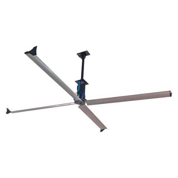HVLS Ceiling Fan, 14 ft. Blade Dia., 3 Phase, 230V AC
