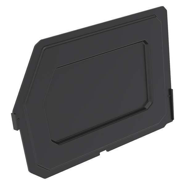 Plastic Divider, Black, 10 7/64 in L, Not Applicable W, 5 31/32 in H