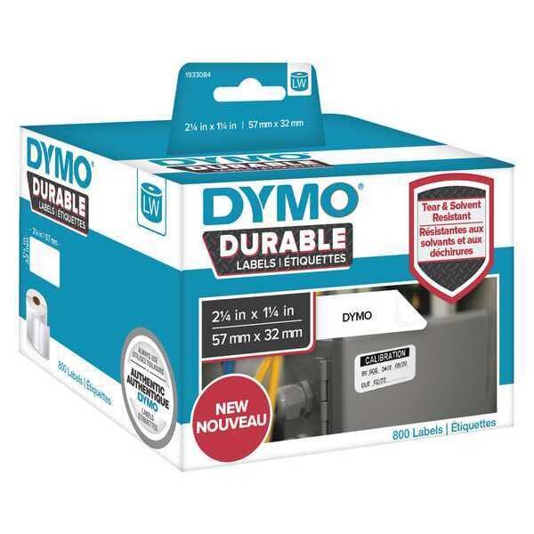 Label Tape, Black/White, Labels/Roll: 800