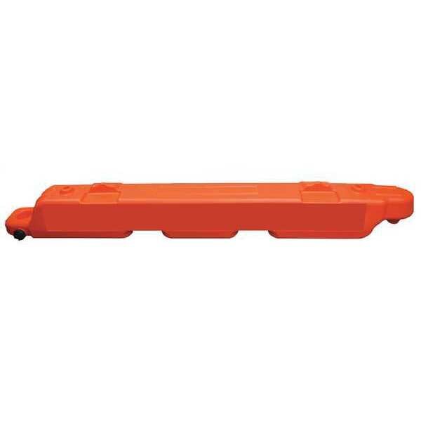 Airport Barricade, Plastic, 10 in H, 96 in L, 10 in W, Orange