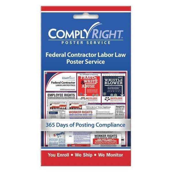 Federal (Bilingual) & State (English) Labor Law Poster Service Card
