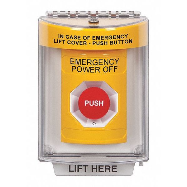 Emergency Power Off Push Button, 2-7/8