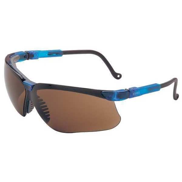 Safety Glasses, Wraparound Espresso Polycarbonate Lens