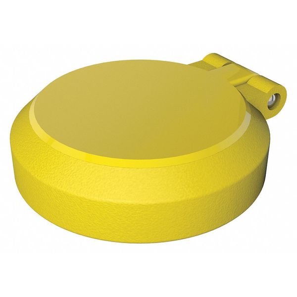 Dust Cover Assembly, Eyewash, Yellow, PK2