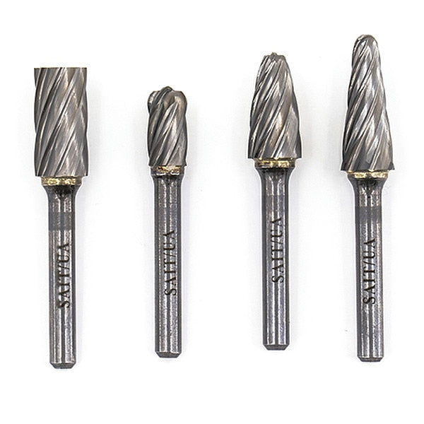 SAIT 45054 Non-ferrous (Aluminum Cut) Carbide Burs, Type SF5NF, 1/2