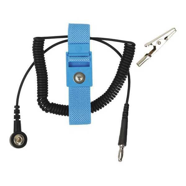 Elastic Omega Wrist Strap, w/6f Coil Cord