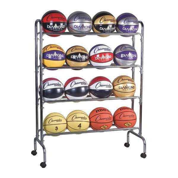 Basketball Cart, 4 tier, 16 ball capacity