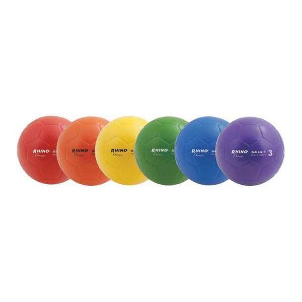 Rhino Skin Low/Boun Soccer Ball Set, Multi Color, Size 3, PK6