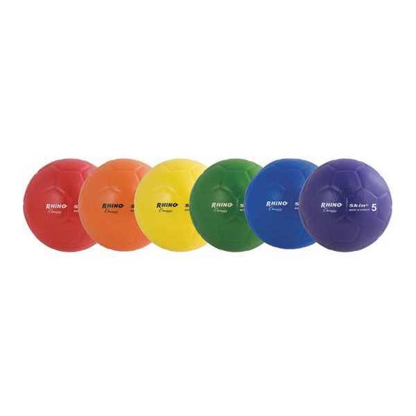 Rhino Skin Low/Bounce Soccer Ball Set, Mutil Color, Size 5, PK6