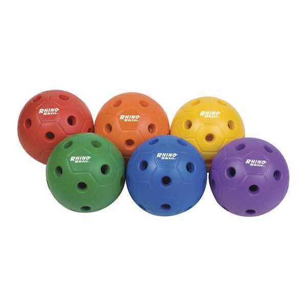 Rhino Skin Sting Free Soccer Ball Set, Multi Color, Size 5, PK6