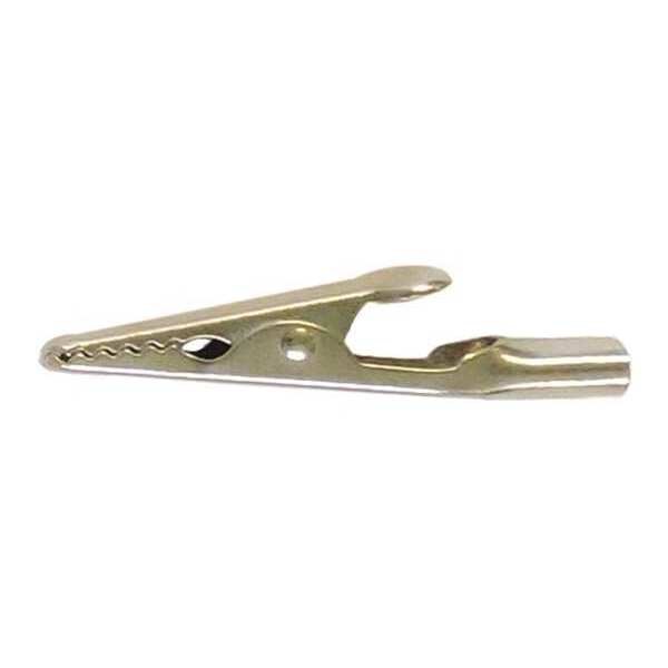 Alligator Clip, Narrow Nickel Plate