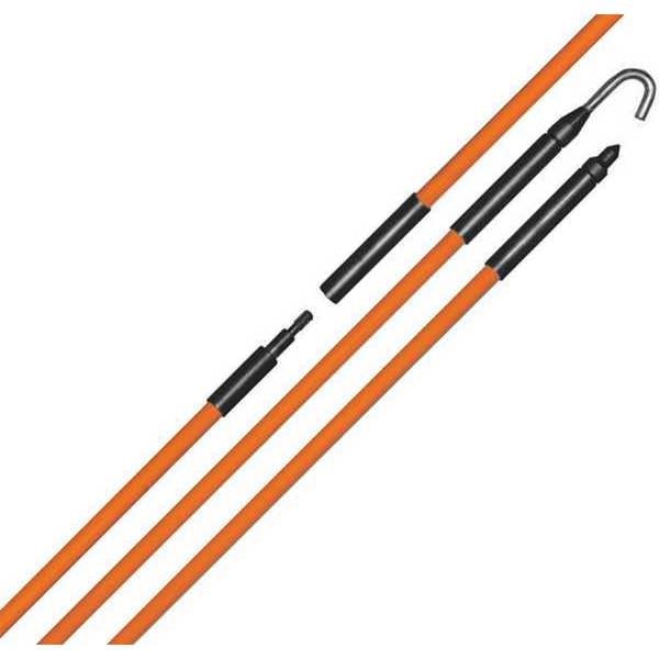 Fiberglass Wire Fishing Rods, 12 ft.