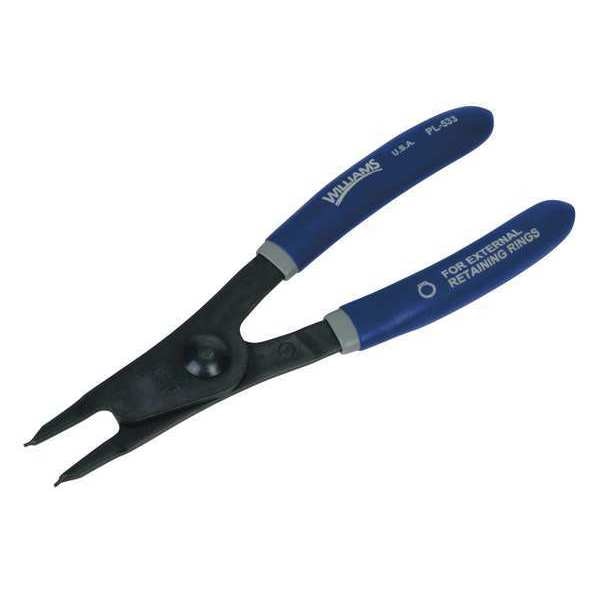 Williams Fixed Tip Retaining Ring Plier, External