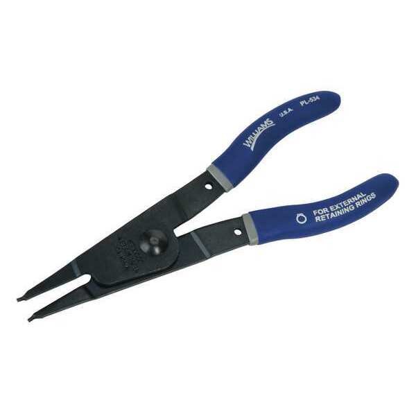 Williams Fixed Tip Retaining Ring Plier, External