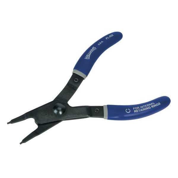 Williams Fixed Tip Retaining Ring Plier, Internal