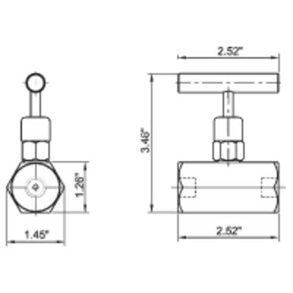 Williams Shut-Off Valve, 3/8