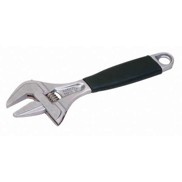Bahco Wide Mouth Adjustable Wrench, Chrome, 8