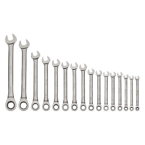 Williams Combo Ratchet Wrench Set, 1/4-1-1/4