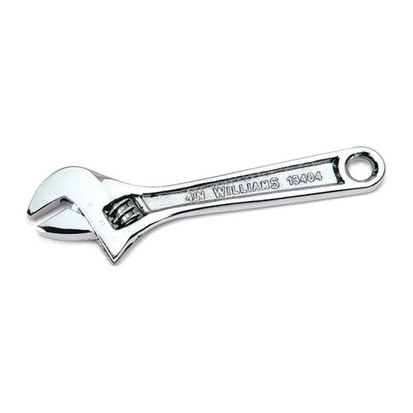 Williams Adjustable Wrench, Chrome, 10