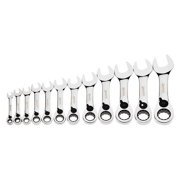 Williams Combo Ratchet Wrench Set, Stubby 12 pcs.