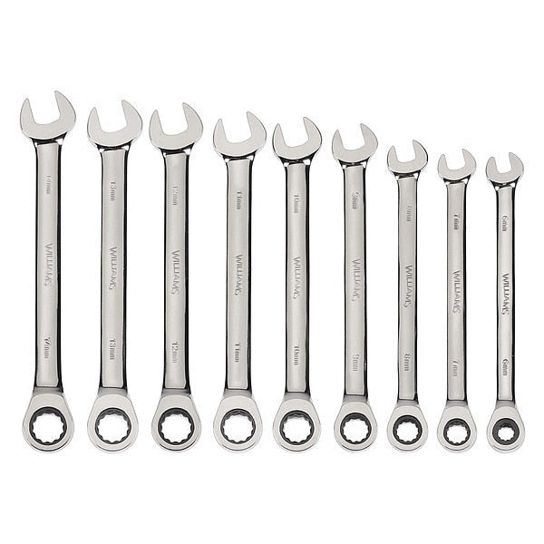 Williams Combo Ratchet Wrench Set, 9 pcs.