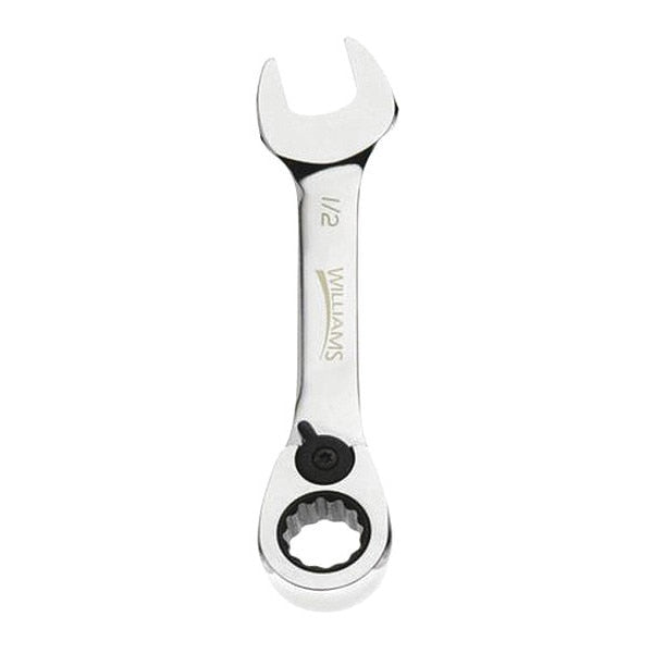 Williams Combo Ratchet Wrench, Stubby, 9/16