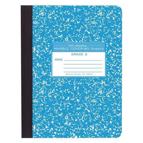 Case of Blue Marble Composition Notebooks, Grade 2 Skip Line Ruled, 80 sht, 9.75