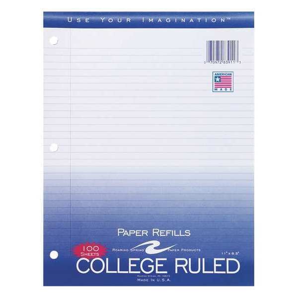 Case of Loose Leaf Paper, 100 sht/pk, 8